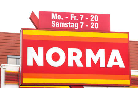 Nurnberg, GERMANY : Norma discount supermarket. Norma is a food discount store with plus 1,400...