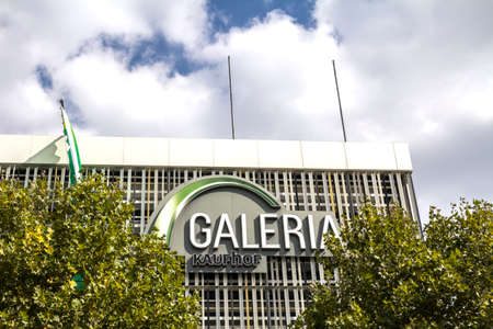 Erlangen, GERMANY : Galeria Kaufhof, one of Europe's leading department stores, It has its headquarters in Cologne, Germany.のeditorial素材