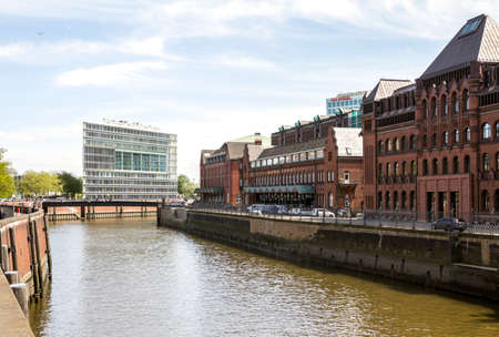 Hamburg, Germany, May 11, 2019: The Warehouse District in Hamburg, Germany. The largest warehouse...