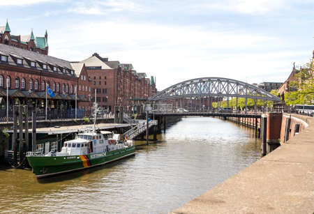 Hamburg, Germany, May 11, 2019: The Warehouse District in Hamburg, Germany. The largest warehouse...