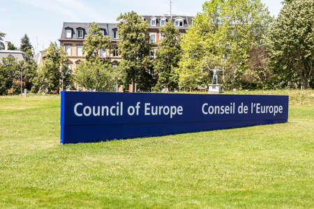 Strasbourg, France : Building of Palace of Europe in Strasbourg city, France. The building hosts Parliamentary Assembly of the Council of Europe since 1977のeditorial素材