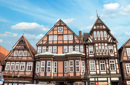 Celle, Germany: Historic half timbered houses in Celle, Germanyのeditorial素材