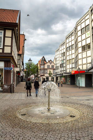 Celle, Germany: Historic half timbered houses in Celle, Germanyのeditorial素材