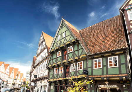 Celle, Germany: Historic half timbered houses in Celle, Germanyのeditorial素材