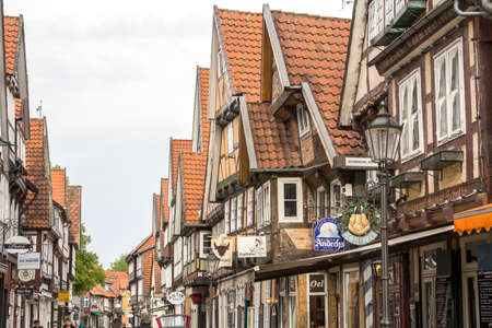 Celle, Germany: Historic half timbered houses in Celle, Germanyのeditorial素材