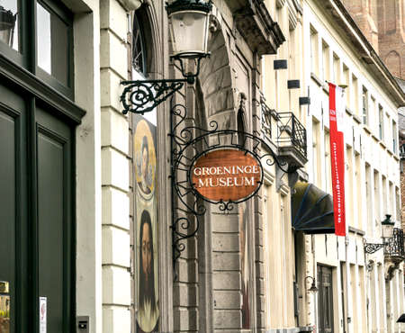 Bruges, Belgium : The Fine Arts Museum of Bruges, better known as the Groeninge museum, is internationally renowned for its significant holdings of early Netherlandish paintingのeditorial素材