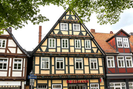 Celle, Germany: Historic half timbered houses in Celle, Germanyのeditorial素材