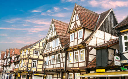 Celle, Germany: Historic half timbered houses in Celle, Germanyのeditorial素材