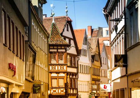 Esslingen, GERMANY : view of medieval town Esslingen am Neckar in Germanyのeditorial素材