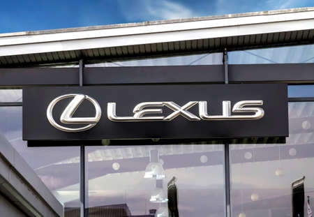 Nurnberg, Germany : Lexus logo. Lexus is the luxury vehicle division of Japanese automaker Toyota. The Lexus marque is marketed in over 70 countries and territories worldwideのeditorial素材