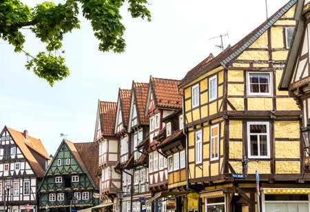 Celle, Germany: Historic half timbered houses in Celle, Germanyのeditorial素材