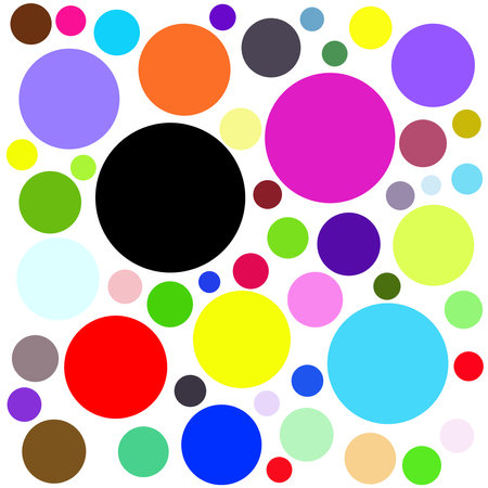 Circles with the colors of the entire spectrum of the rainbowのイラスト素材