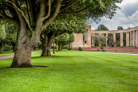 American military cemetery of the fallen during the landing in Normandy on D Dayのeditorial素材