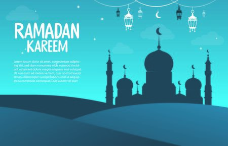 Ramadan Kareem Nightのイラスト素材