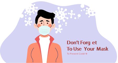 How to prevent Covid-19のイラスト素材