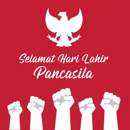 Birth of the Pancasila Dayのイラスト素材