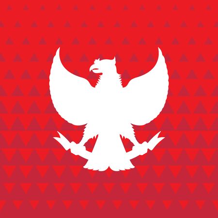 Indonesian poster with vector illustration styleのイラスト素材