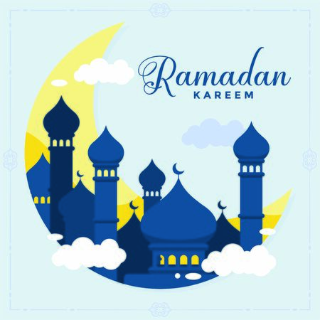 Poster Ramadan Kareem with vector illustrationのイラスト素材