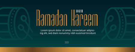 ramadan kareem poster designのイラスト素材