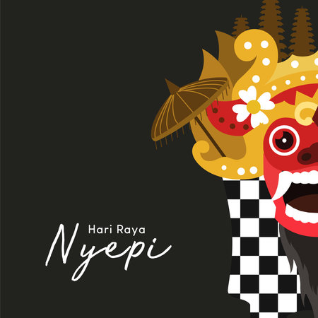Hari Raya Nyepi Greetingsのイラスト素材