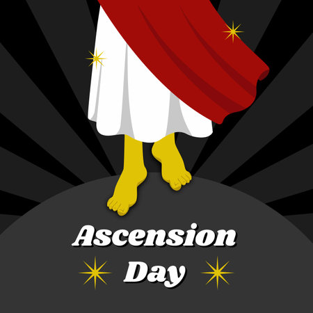 Kenaikan Isa Al Masih / Ascensin Dayのイラスト素材
