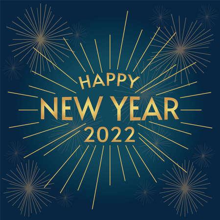Happy New Year 2022 Contentのイラスト素材
