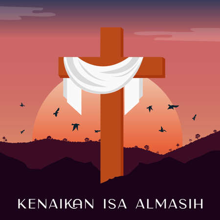 Ascension Day of Jesusのイラスト素材