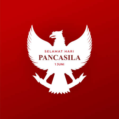 Pancasila Day - The Ideology of Indonesiaのイラスト素材