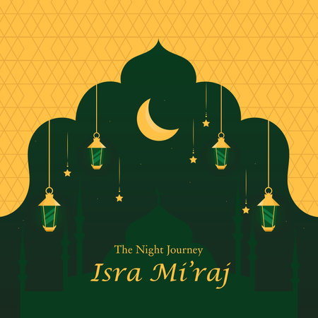 Isra Miraj Celebration -  The Night Journeyのイラスト素材