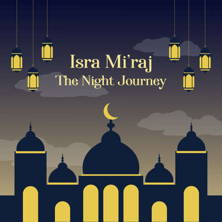 Isra Mi'raj - The Night Journeyのイラスト素材