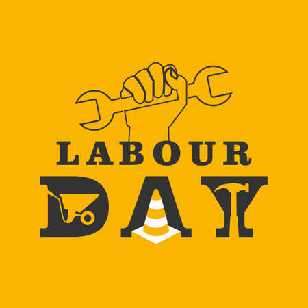 Celebration Labour Day. Greetings Cardのイラスト素材