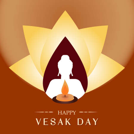 Vesak Day Greetings Card.
