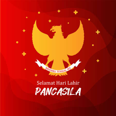 Vector Illustration for Indonesia Pancasila Dayのイラスト素材