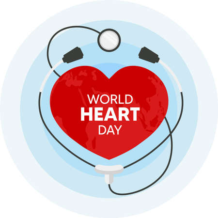 World Heart Day Vector Illustrationのイラスト素材
