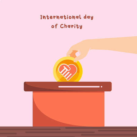 International Day of Charity Septemberのイラスト素材