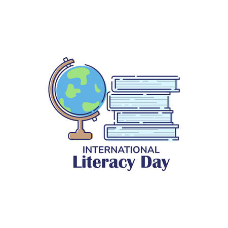 Vector Illustration for International Literacy Dayのイラスト素材