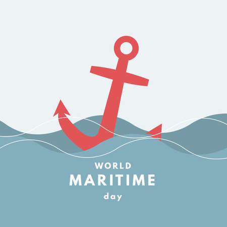 World International Maritime Day Septemberのイラスト素材
