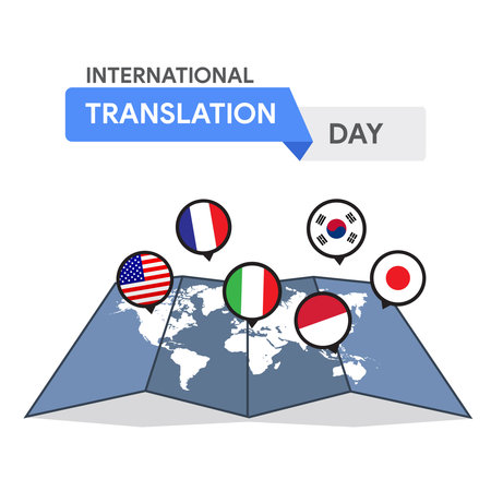 International Translation Day September Eventのイラスト素材