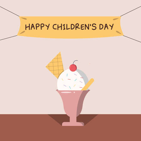 International Happy Children's Day Novemberのイラスト素材
