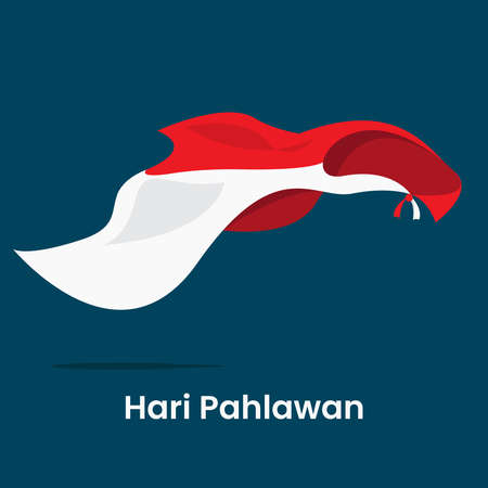 Indonesian National Heroes Day 10 Novemberのイラスト素材