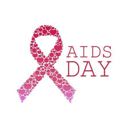 Vector Illustration for HIV AIDS Dayのイラスト素材