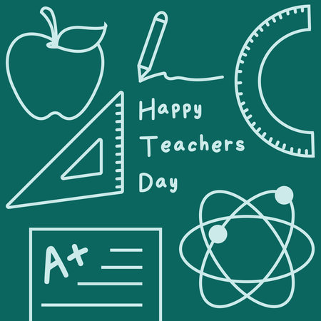 Happy International World Teacher's Dayのイラスト素材