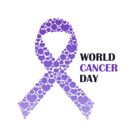 Vector Illustration for World Cancer Dayのイラスト素材