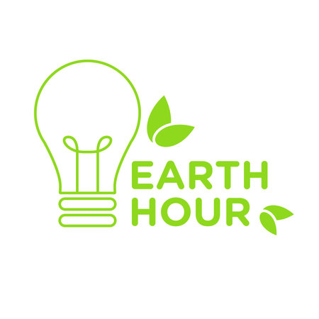 Vector Illustration for Earth Hourのイラスト素材