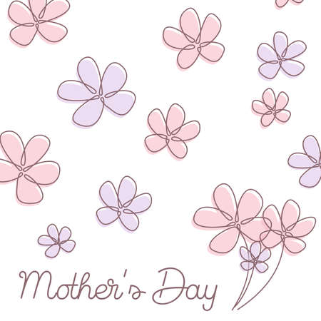 Vector Illustration for Mother's Dayのイラスト素材