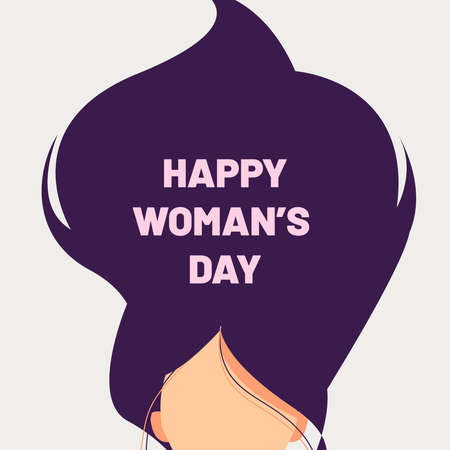 Happy International World Woman's Dayのイラスト素材