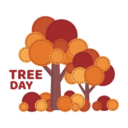Vector Illustration for Tree Dayのイラスト素材