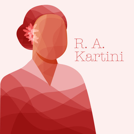 Vector Illustration for R.A Kartiniのイラスト素材