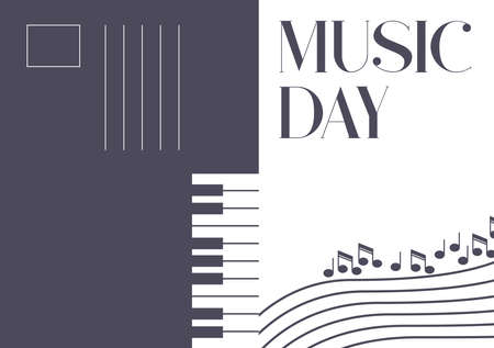 Vector Illustration for Music Dayのイラスト素材