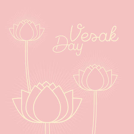 Vector Illustration for Vesak Dayのイラスト素材